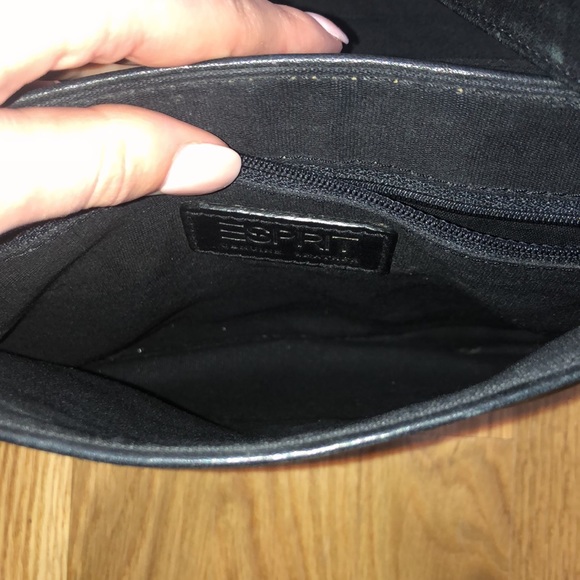 ESPRIT Leather Messenger Satchel Shoulder Bag - Picture 7 of 12